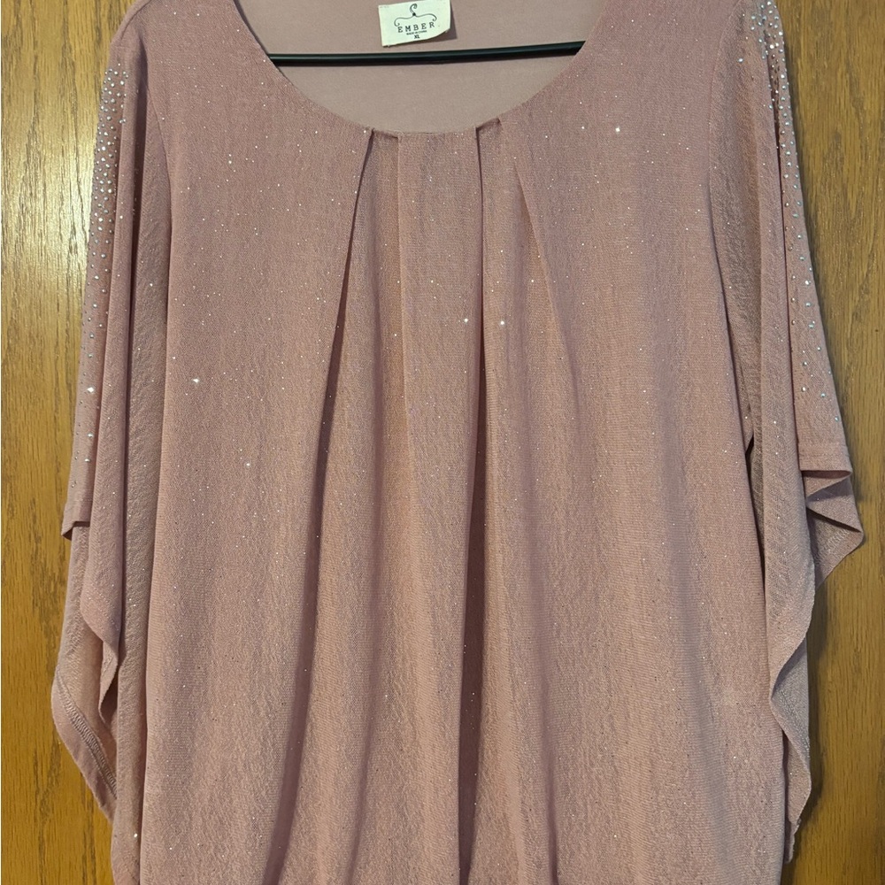 Chico's Mauve Sparkle Blouse